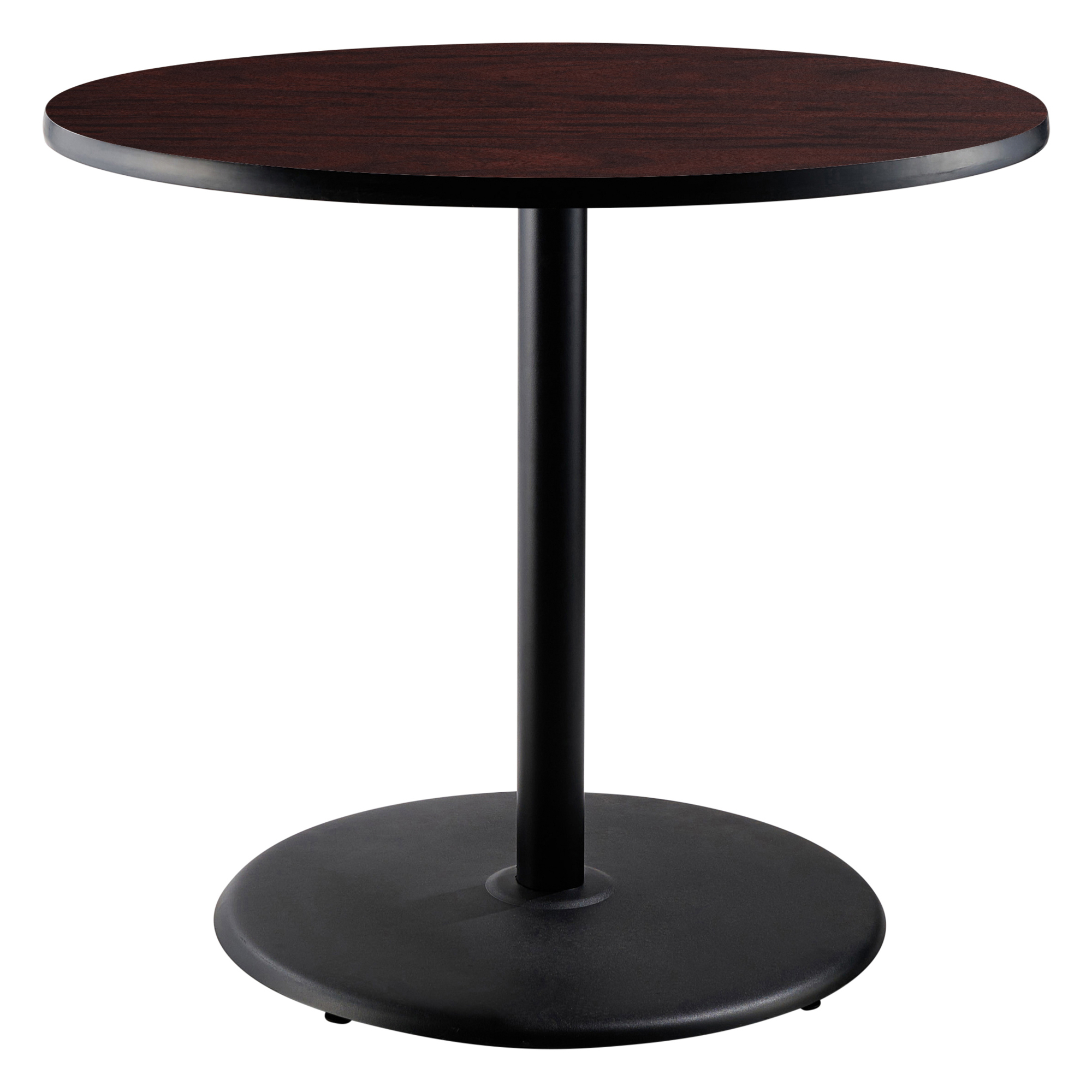 National Public Seating, Cafe Table, 36x36x36 Round "R" Base, Height 36 in, Model# CT13636RCPBTMMY